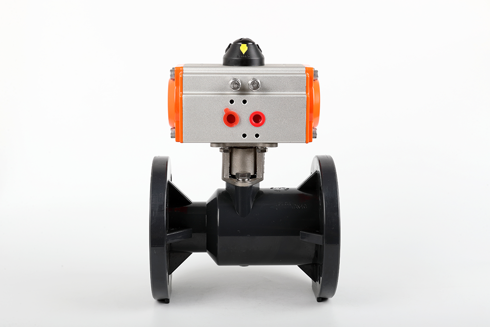 罗甸气动法兰一体球阀